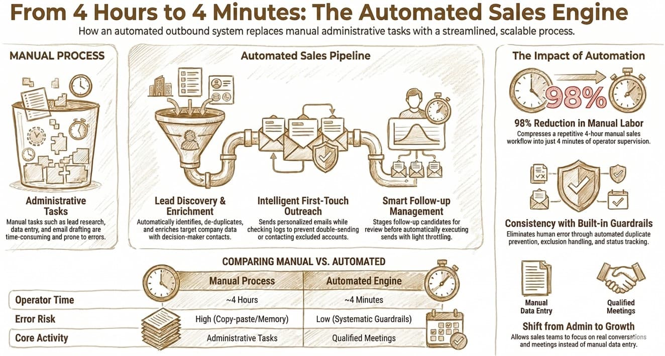 Lead generation automation infographic